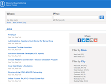 Tablet Screenshot of memorialsloankettering.jobs
